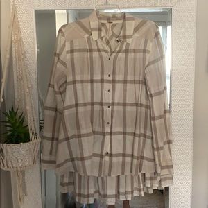 Free People Linen Flannel